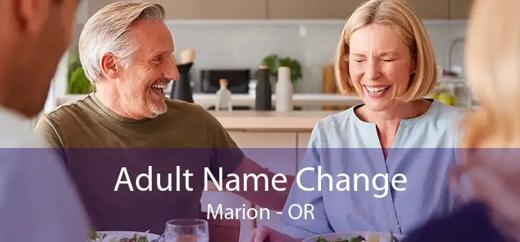 Adult Name Change Marion - OR