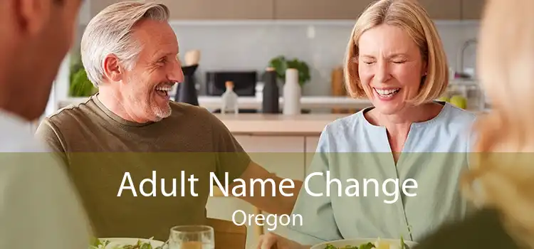 Adult Name Change Oregon